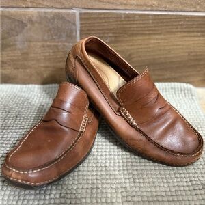 Rockport Tan Leather Slip-On Loafers